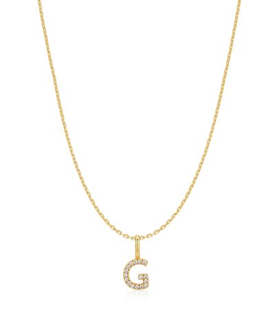 Ania Haie Gold Letter G Initial Necklace