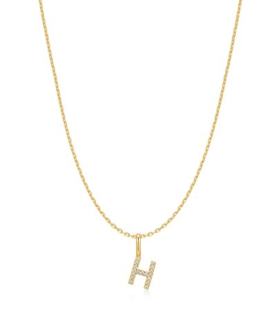 Ania Haie Gold Letter H Initial Necklace