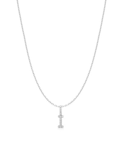 Ania Haie Silver Letter I Initial Necklace