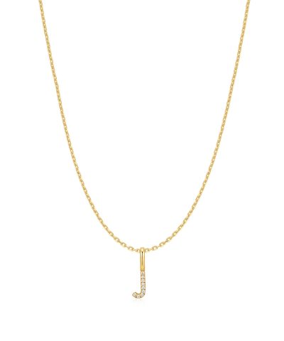 Ania Haie Gold Letter J Initial Necklace