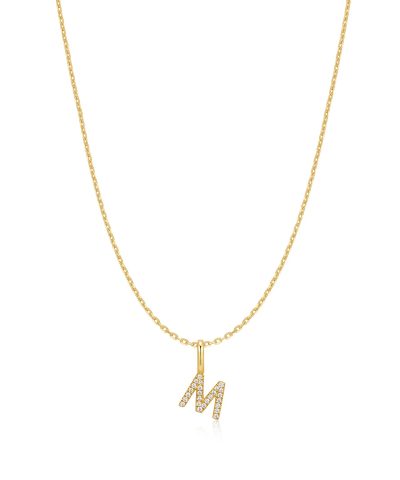 Ania Haie Gold Letter M Initial Necklace