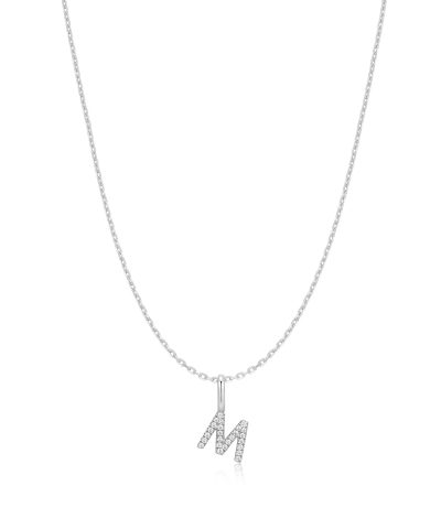 Ania Haie Silver Letter M Initial Necklace