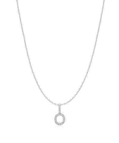 Ania Haie Silver Letter O Initial Necklace