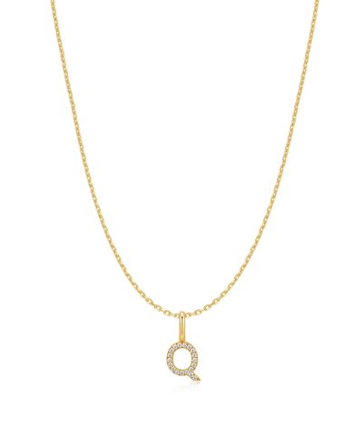 Ania Haie Gold Letter Q Initial Necklace