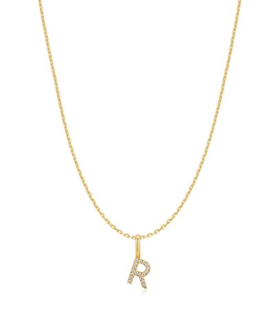 Ania Haie Gold Letter R Initial Necklace
