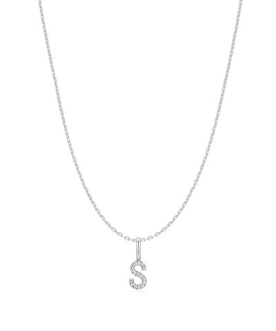 Ania Haie Silver Letter S Initial Necklace