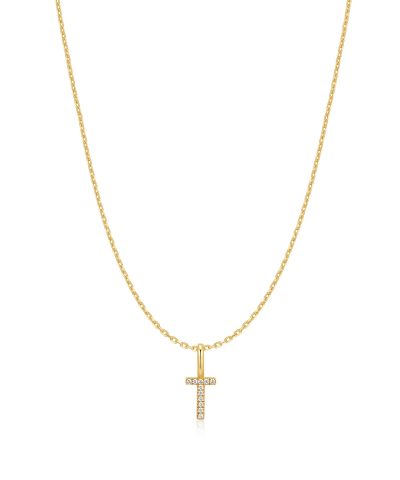 Ania Haie Gold Letter T Initial Necklace