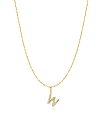 Ania Haie Gold Letter W Initial Necklace