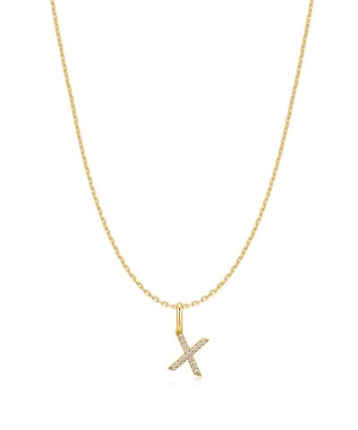 Ania Haie Gold Letter X Initial Necklace