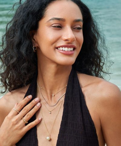 Alternative view of Ania Haie Gold Shell Pearl Halo Evil-Eye Necklace