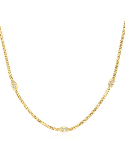 Ania Haie Gold Evil Eye Station Necklace