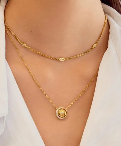 Alternative view of Ania Haie Gold Evil Eye Station Necklace