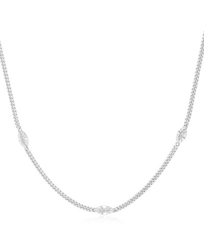 Ania Haie Silver Evil Eye Station Necklace