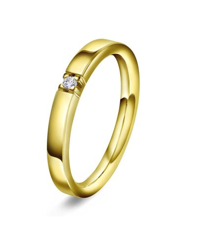 Ring i gull med diamanter 0,03 TWVS