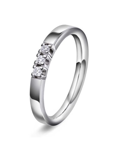 Ring i gull med diamanter 0,09 TWVS