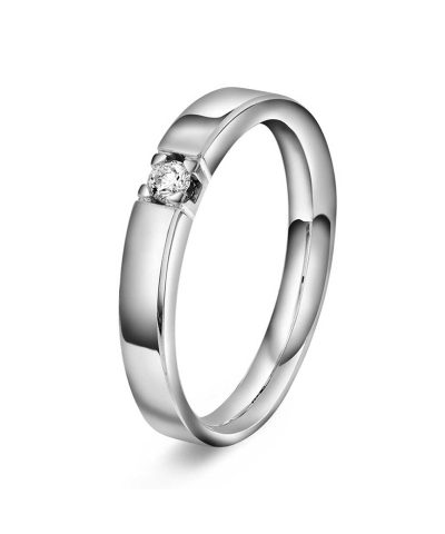 Ring i gull med diamanter 0,07 TWVS