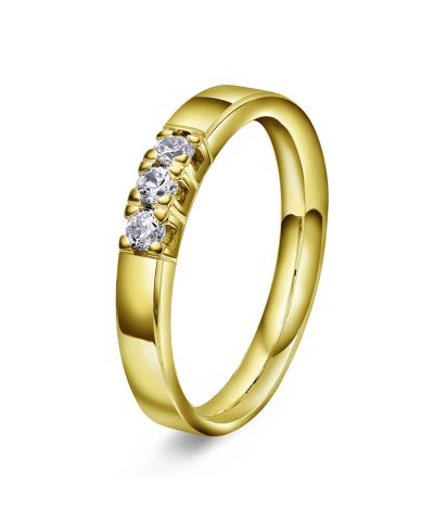 Ring i gull med diamanter 0,21 TWVS