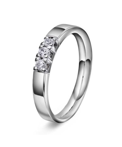 Ring i gull med diamanter 0,21 TWVS