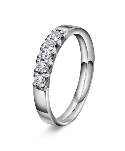 Ring i gull med diamanter 0,35 TWVS