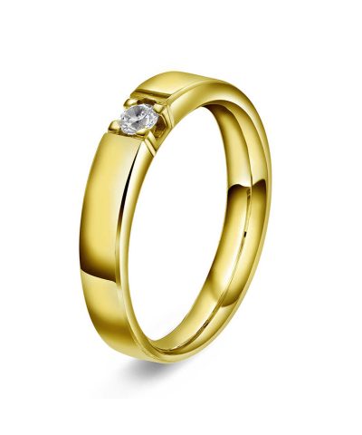 Ring i gull med diamanter 0,10 TWVS