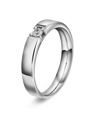 Ring i gull med diamanter 0,10 TWVS