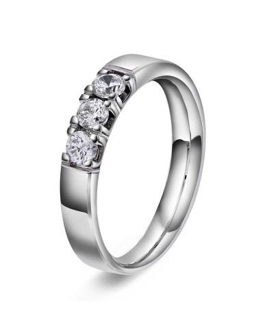 Ring i gull med diamanter 0,30 TWVS