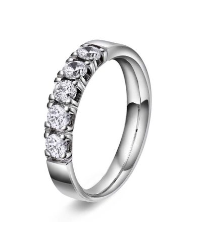 Ring i gull med diamanter 0,50 TWVS