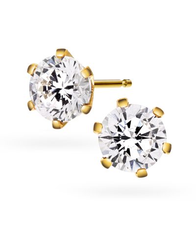 Contessa øredobber i gull LAB diamant 2 ct.