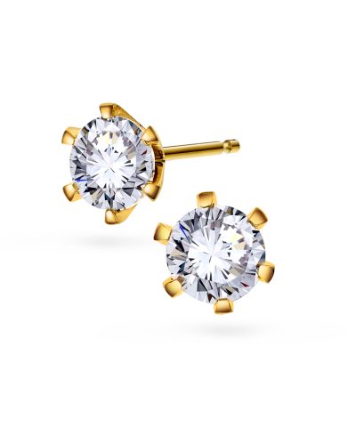 Contessa øredobber gull LAB diamant 1,0