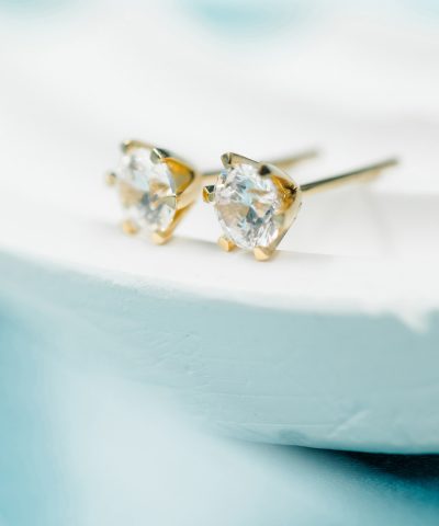 Alternative view of Contessa øredobber gull LAB diamant 1,0