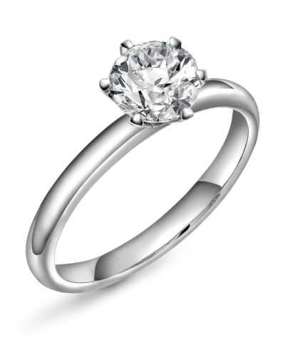 Contessa ring i gull LAB diamant 1 ct.