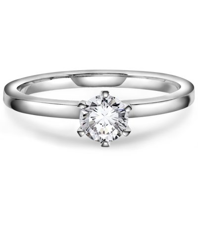 Alternative view of Contessa ring i gull LAB diamant 0,5 ct.