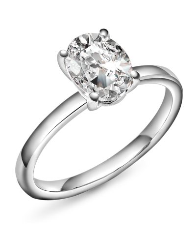 Empress ring i gull LAB diamant 2 ct.