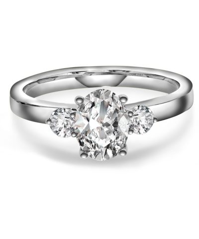 Alternative view of Duchess ring gull LAB diamanter 1,55 ct.