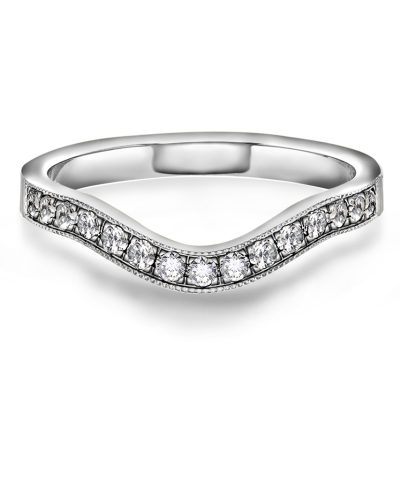 Alternative view of Fairytale ring gull LAB diamanter 0,30 ct.