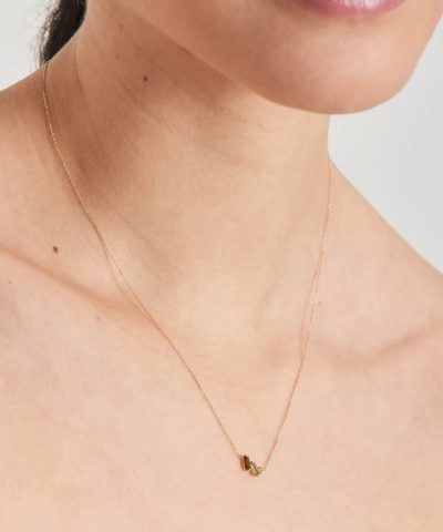 Alternative view of Ania Haie 14kt Gold Tourmaline and White Sapphire Necklace