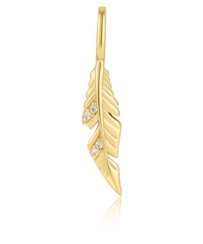 Ania Haie Gold Feather Charm