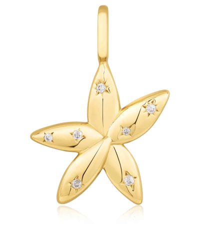 Ania Haie Gold Sparkle Flower Charm
