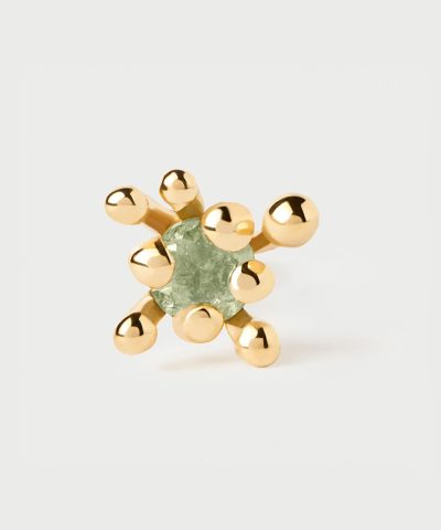 PDPaola Green Fleur Single Earring