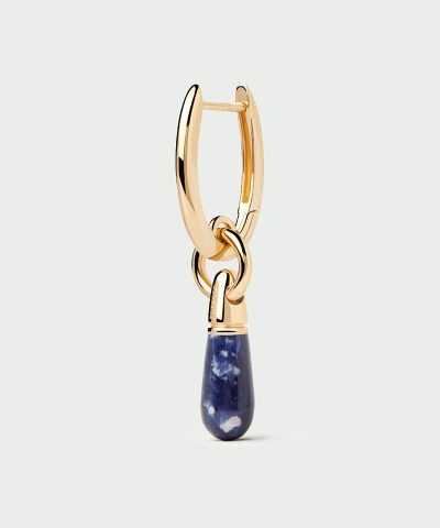 PDPaola Sodalite Jupiter Single Hoop Earring