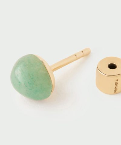 PDPaola Green Aventurine Gravity Single Ear Piercing