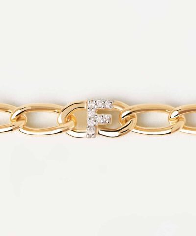 Alternative view of PDPaola Letter F Bracelet