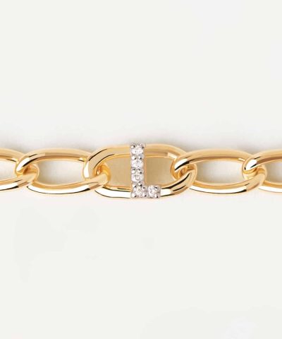 Alternative view of PDPaola Letter L Bracelet