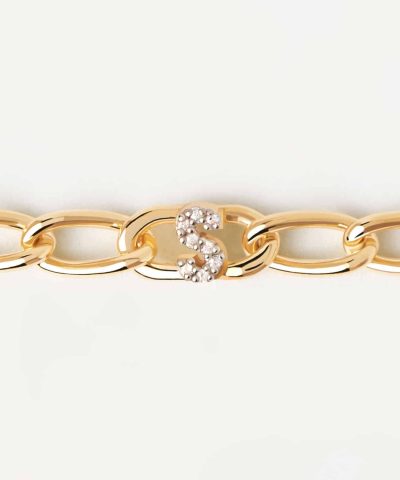 Alternative view of PDPaola Letter S Bracelet
