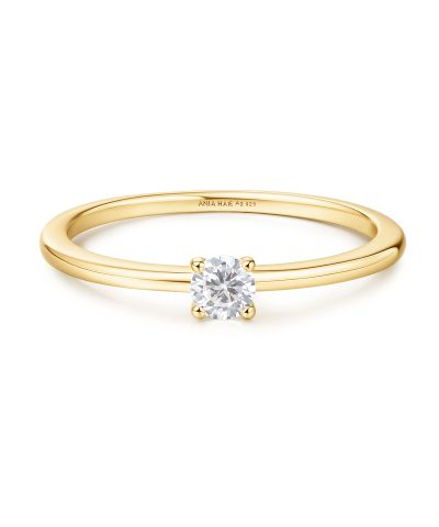 Ania Haie Gold Classic Slim Stacking Ring