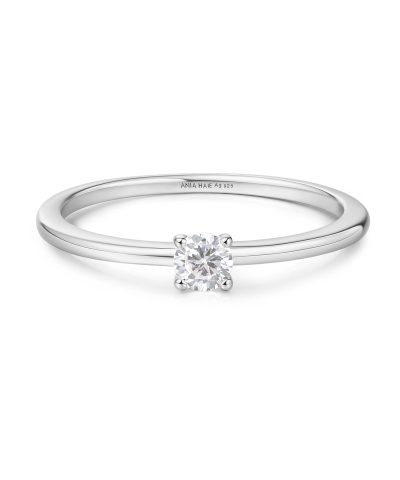 Ania Haie Silver Classic Slim Stacking Ring