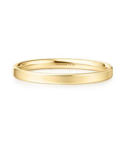 Ania Haie Gold 2mm Smooth Band Ring