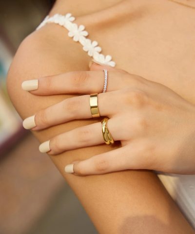 Alternative view of Ania Haie Gold 6mm Smooth Band Ring