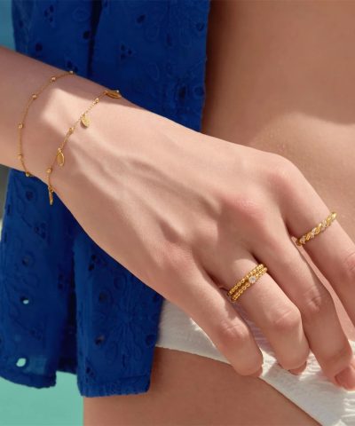 Alternative view of Ania Haie Gold Sparkle Twisted Ring