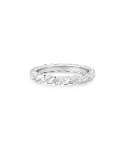 Ania Haie Silver Sparkle Twisted Ring